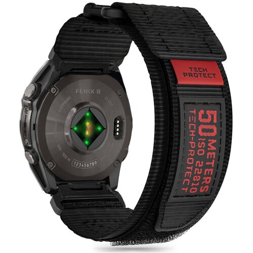 Pasek TECH-PROTECT Scout Pro do Garmin Fenix 5X/5X Plus/6X/6X Pro/7X/8 (51 mm) Czarny