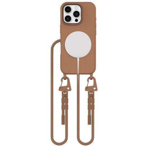 Etui TECH-PROTECT MagNecklace MagSafe do Apple iPhone 16 Pro Brązowy
