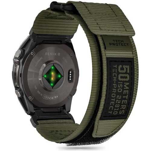 Pasek TECH-PROTECT Scout Pro do Garmin Fenix 5X/5X Plus/6X/6X Pro/7X/8 (51 mm) Zielony