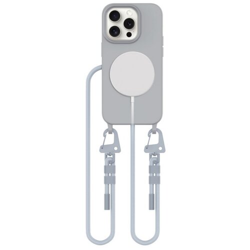 Etui TECH-PROTECT MagNecklace MagSafe do Apple iPhone 15 Pro Szary