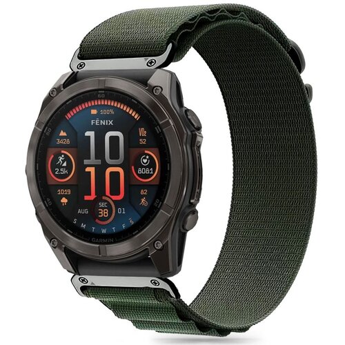 Pasek TECH-PROTECT Nylon Pro do Garmin Fenix 5X/5X Plus/6X/6X Pro/7X/8 (51 mm) Zielony