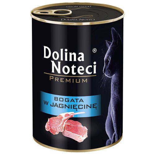 12 x Karma dla kota DOLINA NOTECI Premium Jagnięcina 400 g + 12 x Karma dla kota DOLINA NOTECI Premium Cielęcina 400 g