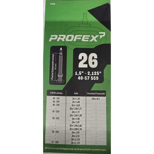 Dętka rowerowa PROFEX 26 91948