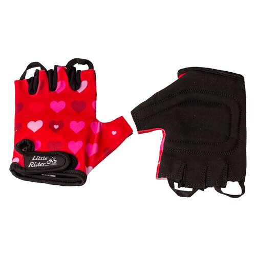 Rękawiczki rowerowe LITTLE RIDER Hearts 94145 (rozmiar XS)