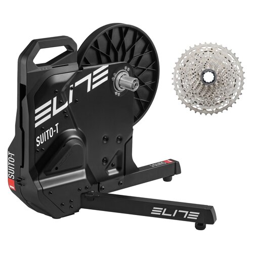 Trenażer rowerowy ELITE Suito-T + Kaseta zębatek SHIMANO Deore CS-M5100-11