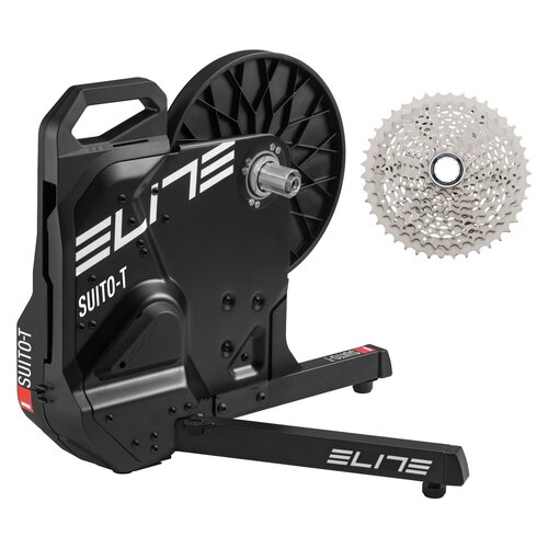 Trenażer rowerowy ELITE Suito-T + Kaseta rowerowa SHIMANO 10-rzędowa CS-M4100