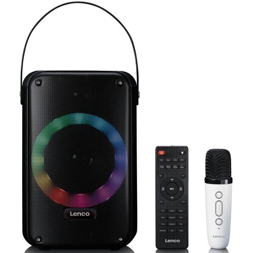 Power audio LENCO BTC-060BK Mikrofon Karaoke Czarny