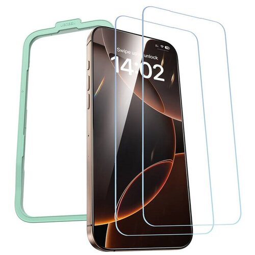 Szkło hartowane UGREEN SP630 do Apple iPhone 16 Pro Max (2 szt.) + ramka montażowa