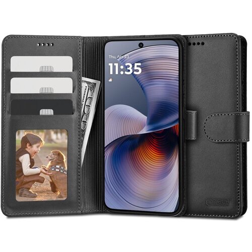 Etui TECH-PROTECT Wallet do Motorola Moto G55 5G Czarny