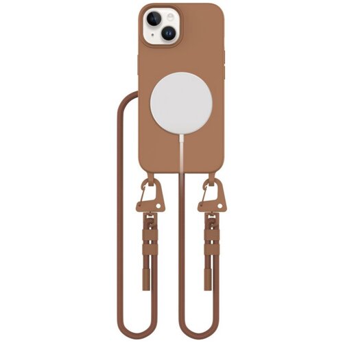 Etui TECH-PROTECT MagNecklace MagSafe do Apple iPhone 15 Brązowy