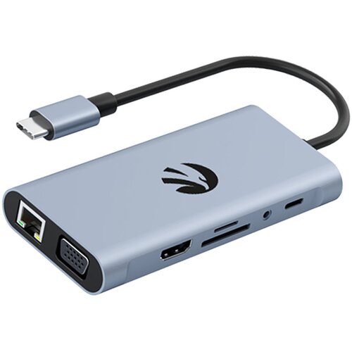 Hub HAWK HW-HUB1101 11w1 USB Typu C, Pasywny