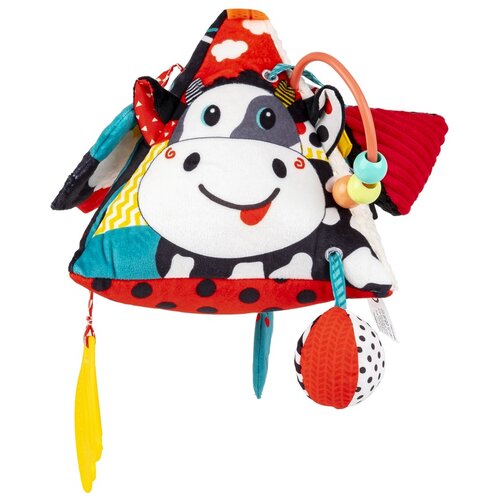Zabawka edukacyjna BALIBAZOO Sensory Piramidka Kontrastowa Krowa Deluxe BB82385