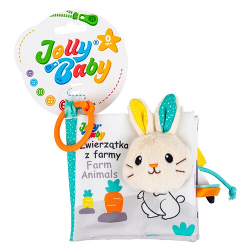 Zabawka JOLLY BABY Ogonki Książeczka Zwierzątka z farmy JB82355