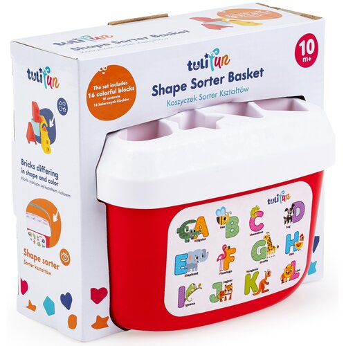 Zabawka edukacyjna TULIFUN Koszyczek Sorter Kształtów TF30120