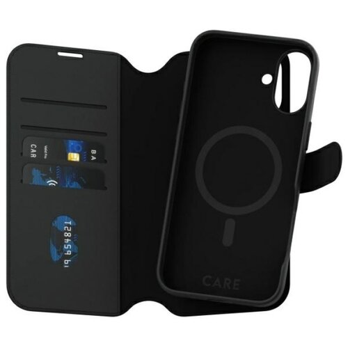 Etui PANZERGLASS Care Feature Tango 2in1 Wallet MagSafe do Apple iPhone 16 Plus Czarny