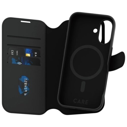Etui PANZERGLASS Care Feature Tango 2in1 Wallet MagSafe do Apple iPhone 16 Czarny