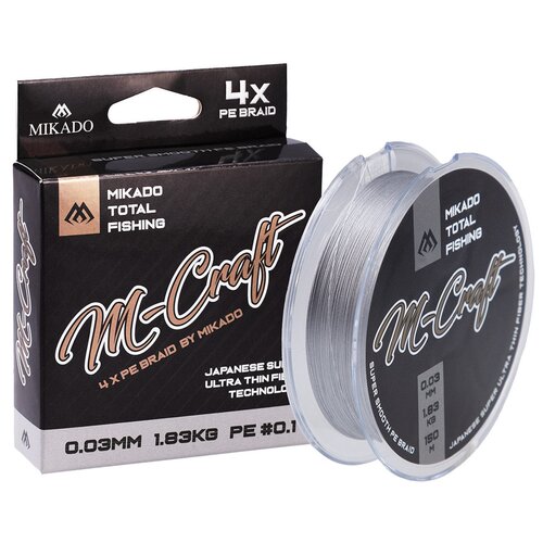 Plecionka MIKADO M-Craft Braid 0.08 mm / 150 m Stalowo-szary