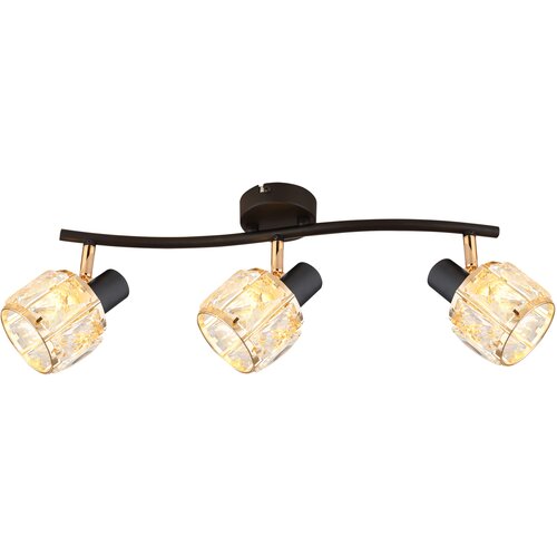 Lampa sufitowa CANDELLUX Dubai 93-30191 Czarno-złoty