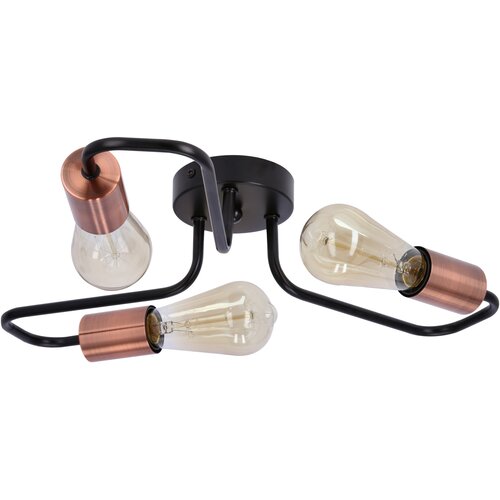 Lampa sufitowa CANDELLUX Herpe 33-66916 Czarno-miedziany