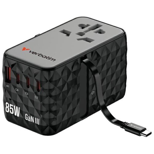 Adapter podróżny VERBATIM CNT-02 Czarny