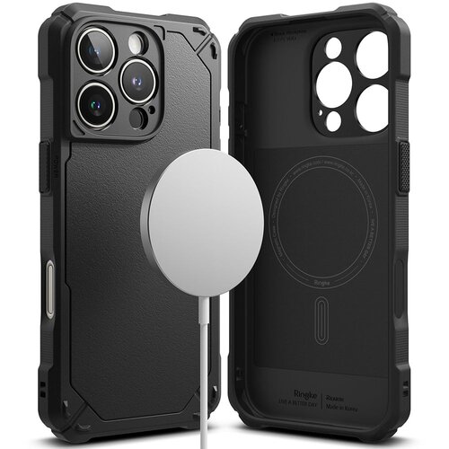 Etui RINGKE Rugged Gear Magnetic MagSafe do Apple iPhone 16 Pro Czarny