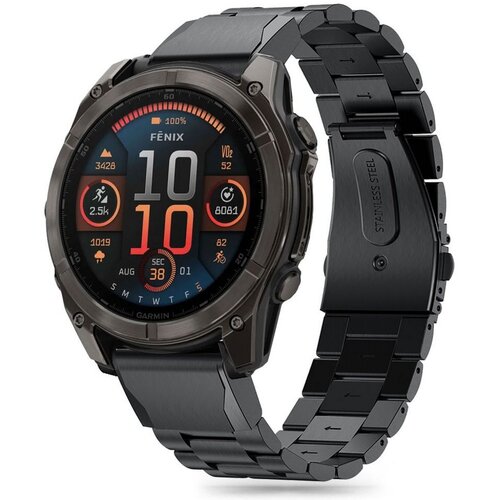 TECH PROTECT Stainless do Garmin Fenix 5X 5X Plus 6X 6X Pro 7X 8 51 mm Czarny Pasek niskie ceny i opinie w Media Expert