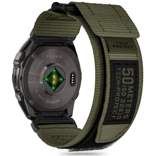Pasek TECH-PROTECT Scout Pro do Garmin Fenix 5/6/6 Pro/7/8/E (47 mm) Zielony