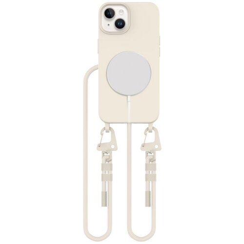 Etui TECH-PROTECT MagNecklace MagSafe do Apple iPhone 13 Kremowy