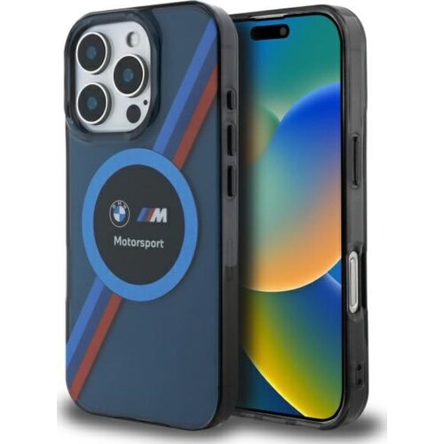 Etui BMW Motorsport IML Circle MagSafe do Apple iPhone 16 Pro Max Granatowy