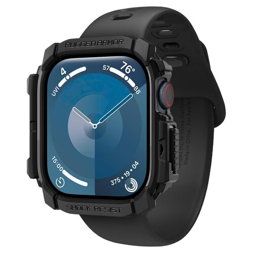 Etui SPIGEN Rugged Armor do Apple Watch 10 (46 mm) Czarny Mat