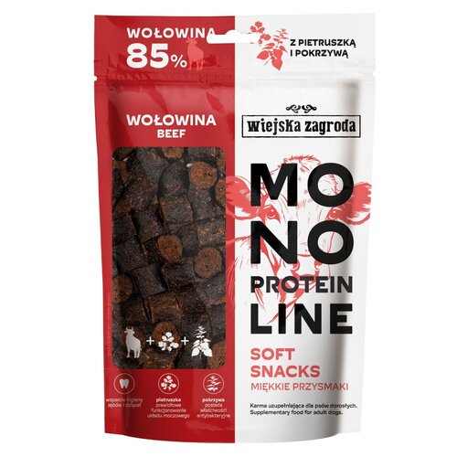 Przysmak dla psa WIEJSKA ZAGRODA Monoproteinowy Soft Snacks Wołowina 115 g