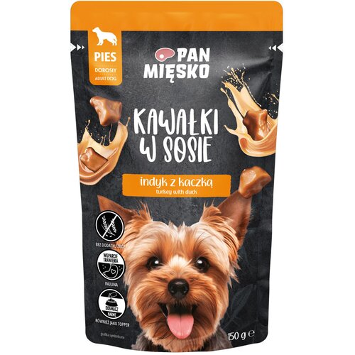 Karma dla psa PAN MIĘSKO Indyk z kaczką 150 g