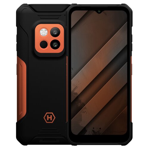Smartfon MYPHONE Hammer Construction 2 5G Thermal 8/256GB 6.58" 120Hz Czarno-pomarańczowy