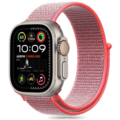 Pasek TECH-PROTECT Nylon do Apple Watch 6/7/8/9/10/SE (40/41/42mm) Różowy