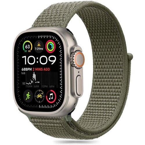 Pasek TECH-PROTECT Nylon do Apple Watch 6/7/8/9/10/SE/Ultra 1/2 (44/45/46/49mm) Zielony