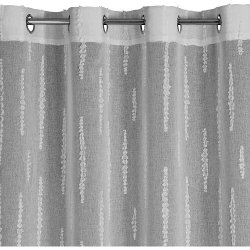 Firana gotowa EUROFIRANY Aleni 140 x 250 cm Srebrny