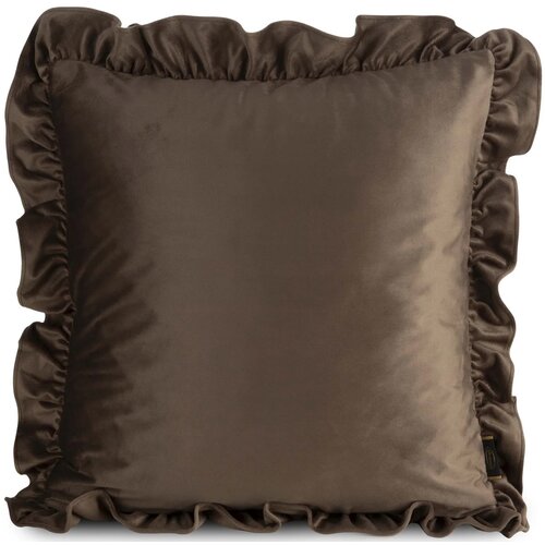 Poszewka EUROFIRANY Brenda 45 x 45 cm Ciemnobeżowy