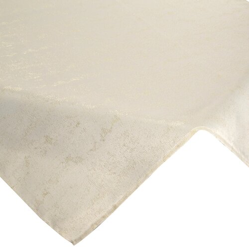 Obrus EUROFIRANY Sparkle 85 x 85 cm Kremowy