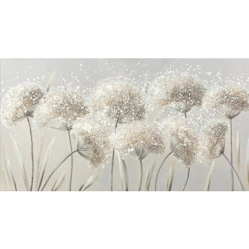 Obraz EUROFIRANY 387881 120 x 60 cm Srebrny