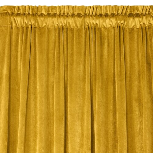 Zasłona EUROFIRANY Design 91 Rosa 140 x 270 cm Musztardowy