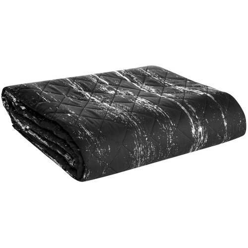 Narzuta EUROFIRANY D91 Blink 1 170 x 210 cm Czarno-srebrny