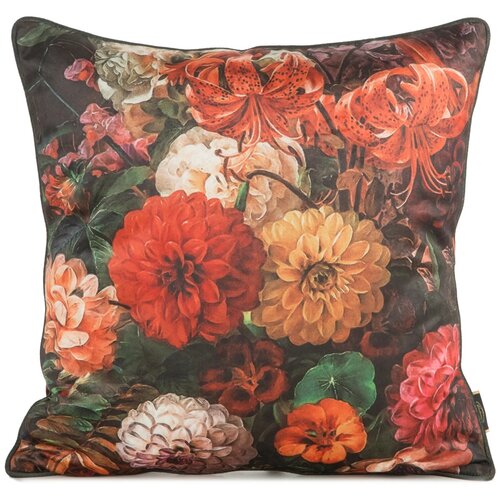 Poszewka EUROFIRANY Velvet 110 45 x 45 cm Ciemnozielono-pomarańczowy