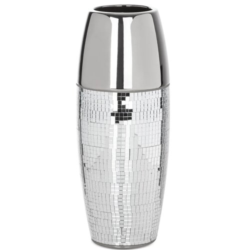 Wazon EUROFIRANY Mirona 06 12 x 30 cm Srebrny