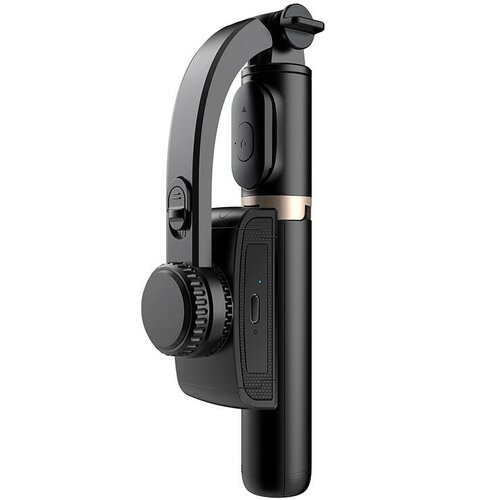 Gimbal ręczny APEXEL Q08D Czarny + lampa Led