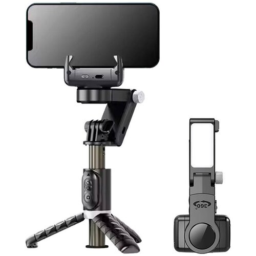 Gimbal ręczny APEXEL Q18 Czarny + lampa Led