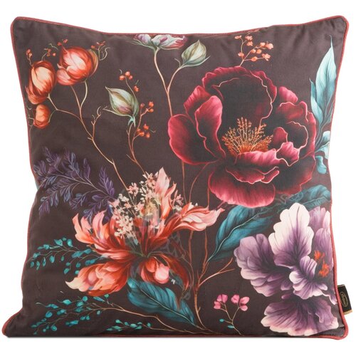 Poszewka EUROFIRANY Velvet 129 45 x 45 cm Bordowo-turkusowy