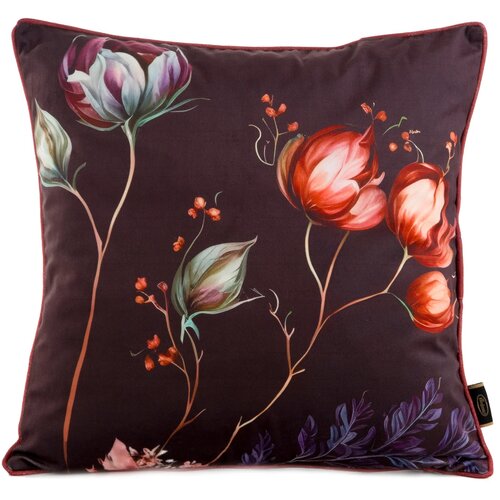 Poszewka EUROFIRANY Velvet 130 45 x 45 cm Bordowo-turkusowy