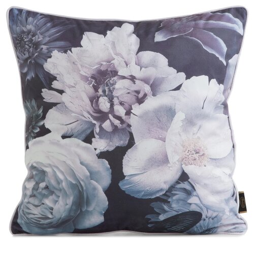 Poszewka EUROFIRANY Velvet 134 45 x 45 cm Czarno-fioletowy
