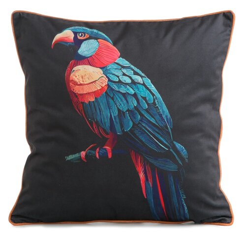 Poszewka EUROFIRANY Velvet 136 45 x 45 cm Czarno-niebieski