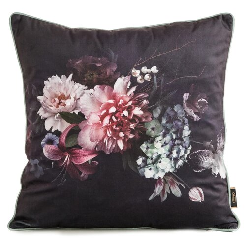 Poszewka EUROFIRANY Velvet (137) 45 x 45 cm Czarno-bordowy